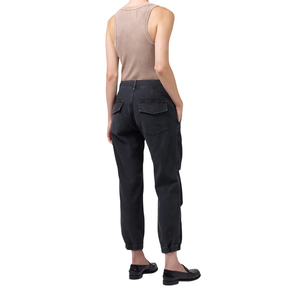 NILI LOTAN Agni Utility Military Style Trouser Black Cargo Pants Size 6